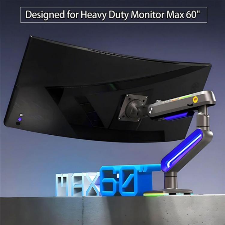 NORTH BAYOU G70 Height Adjustable Desktop Mount Mechanical Spring Gaming Monitor Stand