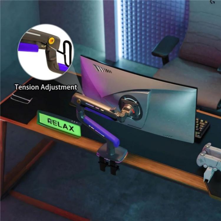 NORTH BAYOU G60 32-60 Inch Flat Ultrawide Curved Suspended Arm Gaming Monitor Stand