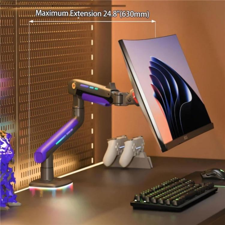 NORTH BAYOU G60 32-60 Inch Flat Ultrawide Curved Suspended Arm Gaming Monitor Stand