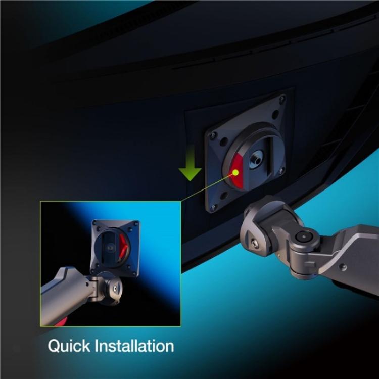 NORTH BAYOU A7 Ergonomic Gaming Monitor Arm Stand 27-50 Inch Monitors VESA Mount