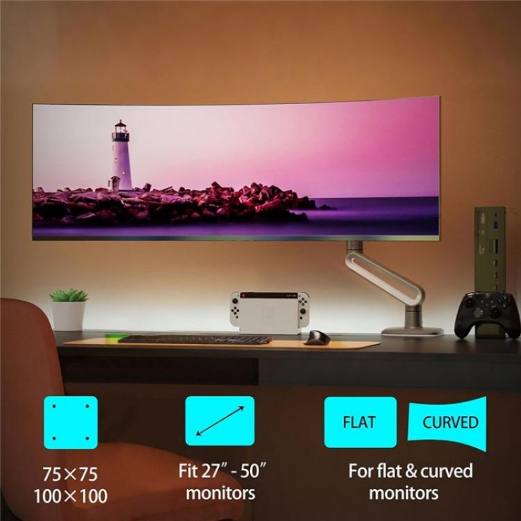 NORTH BAYOU A6 Flat Ultrawide Curved Display Bracket 27-50 Inch Monitors Ergonomic Stand