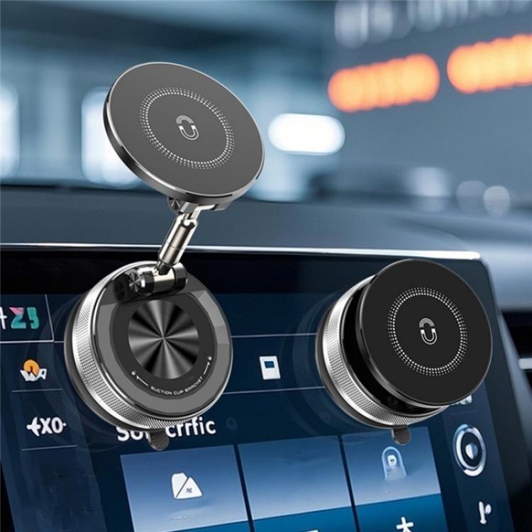 SD09 Dashboard Windshield Vacuum Suction Phone Holder Magnetic Car Mount Foldable Stand
