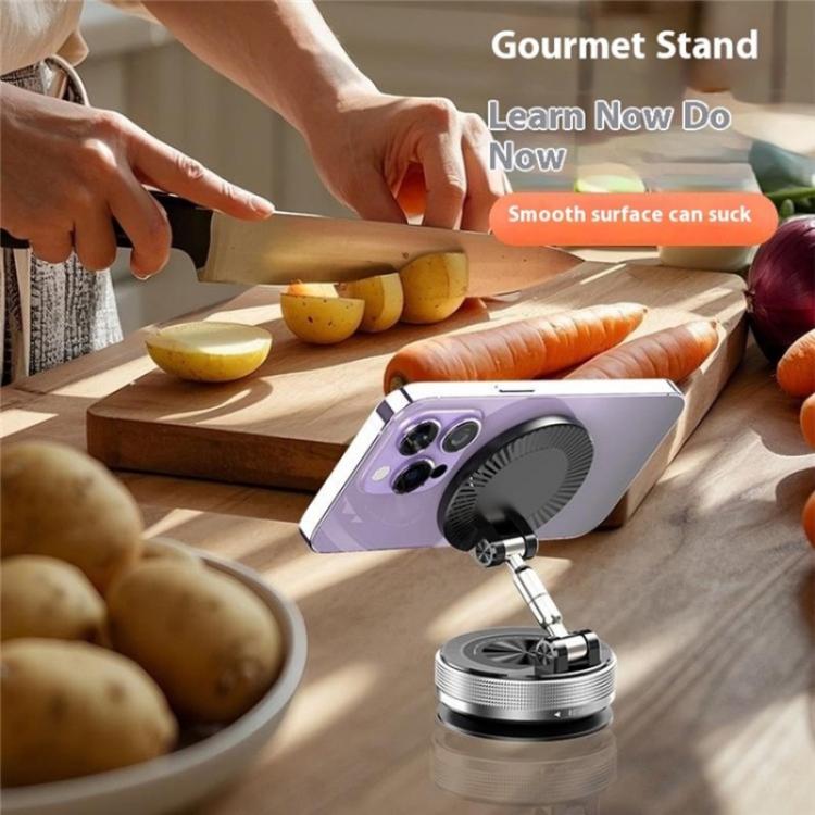 SD09 Dashboard Windshield Vacuum Suction Phone Holder Magnetic Car Mount Foldable Stand