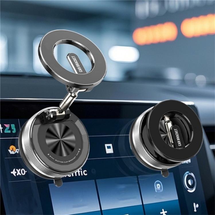 SD08 360 Degree Rotation Magnetic Car Mount Foldable Stand Vacuum Suction Phone Holder