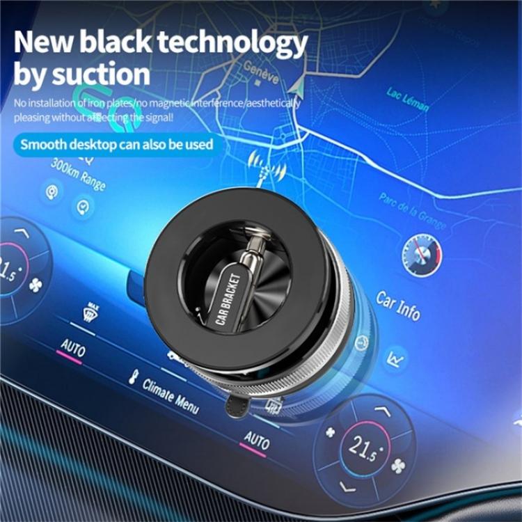 SD08 360 Degree Rotation Magnetic Car Mount Foldable Stand Vacuum Suction Phone Holder