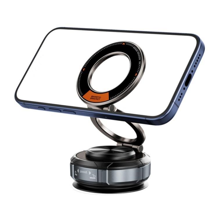 SD07 Magnetic 360 Degree Adjustable Vacuum Suction Phone Holder Car Mount Foldable Stand