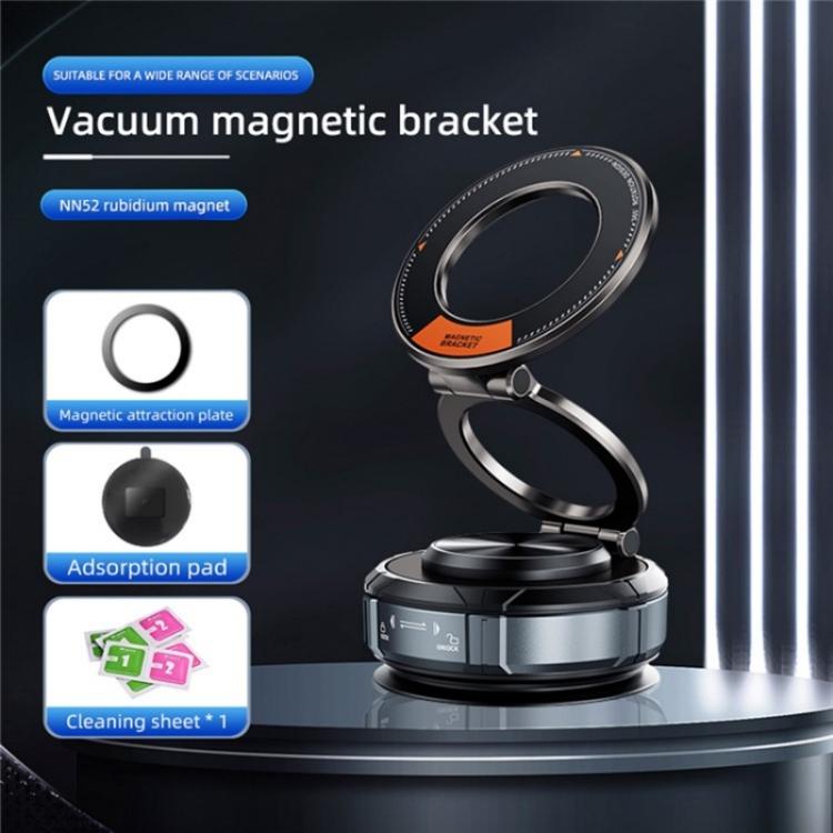 SD07 Magnetic 360 Degree Adjustable Vacuum Suction Phone Holder Car Mount Foldable Stand