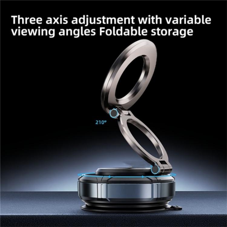 SD07 Magnetic 360 Degree Adjustable Vacuum Suction Phone Holder Car Mount Foldable Stand
