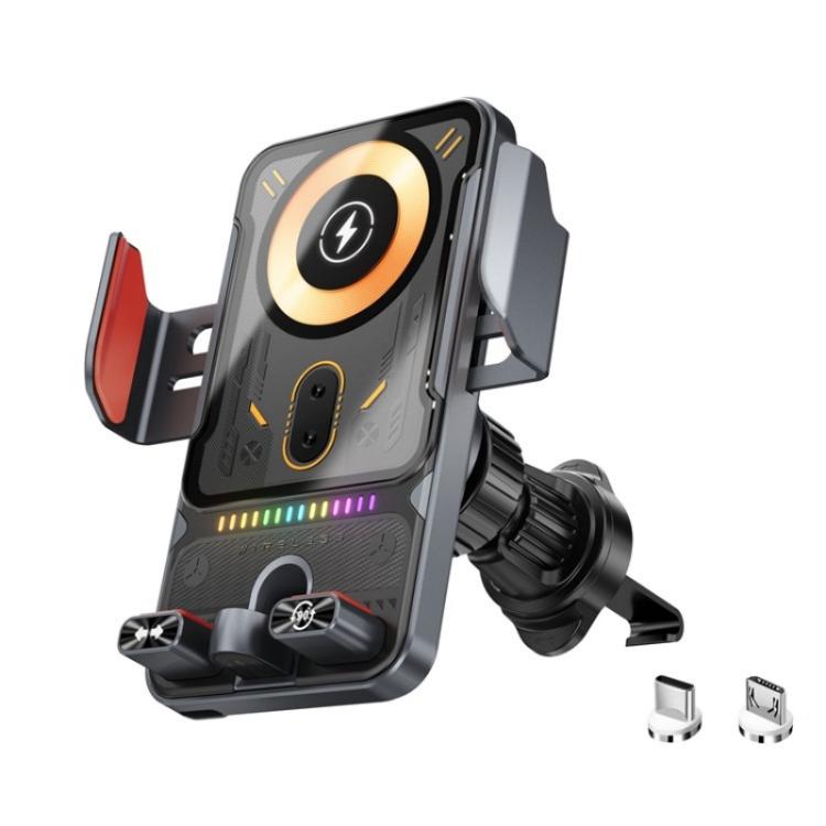 SD19 Wireless Charger 15W Magnetic Fast Charging Car Air Vent Mount Phone Holder