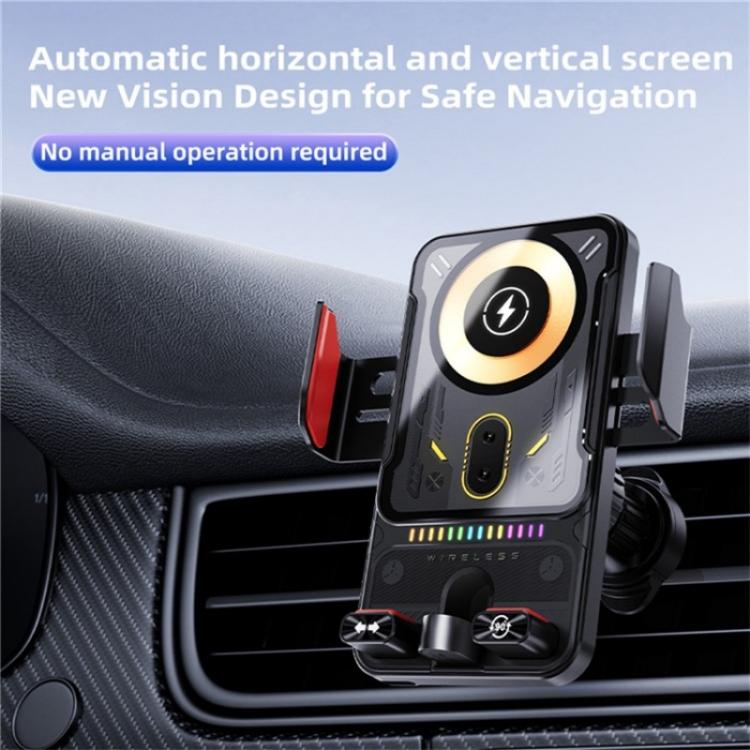 SD19 Wireless Charger 15W Magnetic Fast Charging Car Air Vent Mount Phone Holder