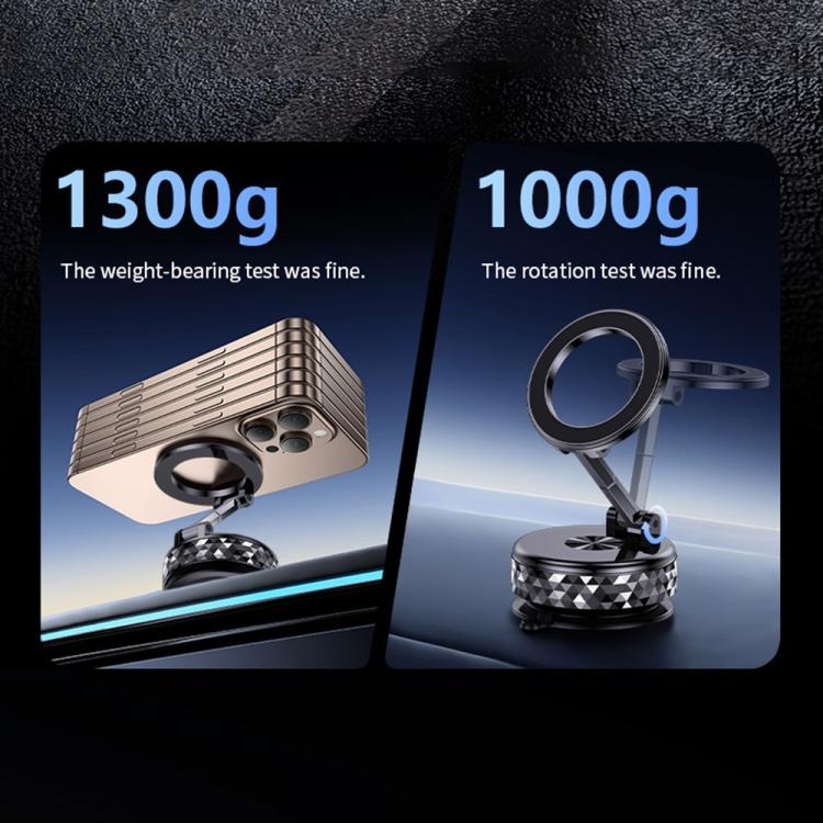 K12 Vacuum Suction Mount Foldable 360 Rotation Magnetic Car Phone Holder