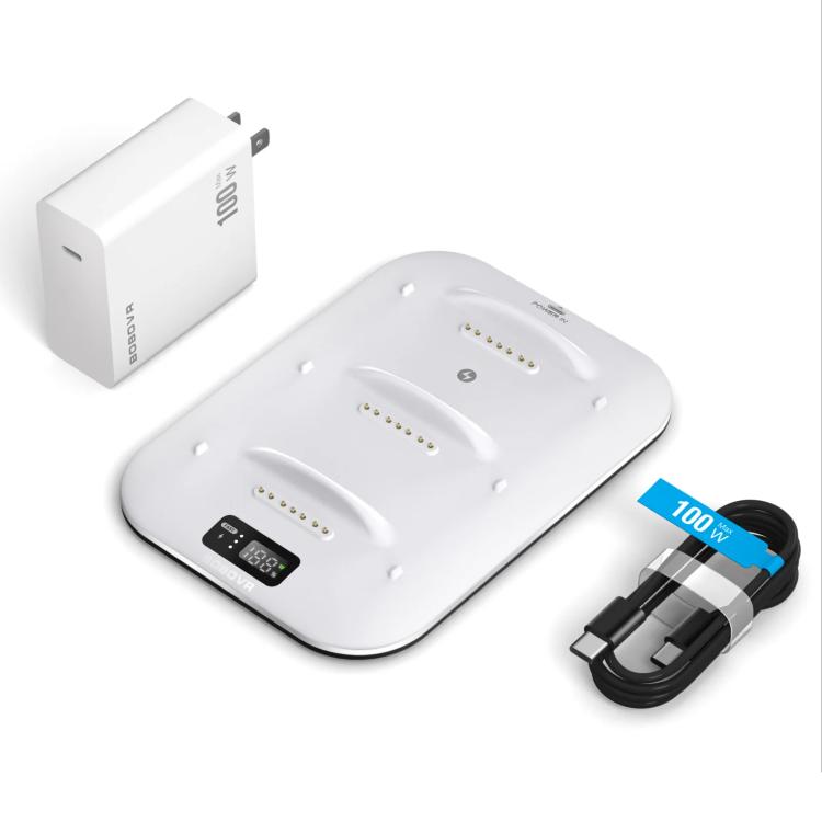 BOBOVR BD3 Charging Dock for 3x B100 Battery 30W Fast Charger Base
