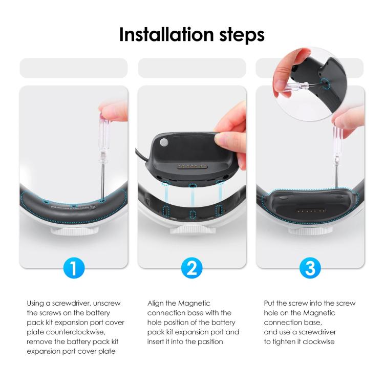 BOBOVR B100U For BOBOVR M1 / M2 / M3 Replacement Battery VR Head Strap Accessories