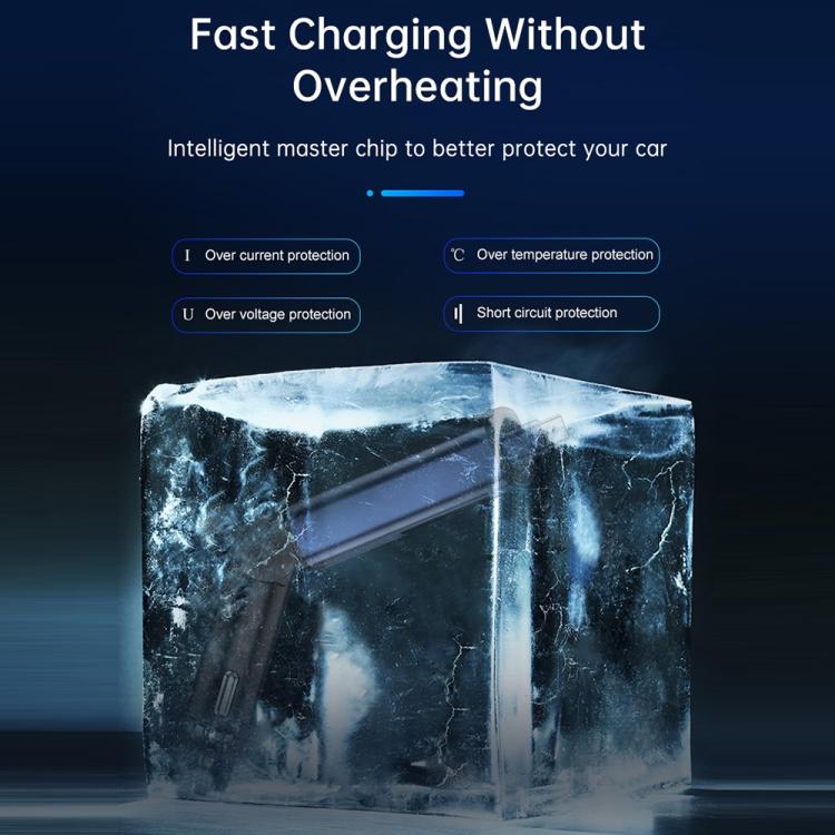 BC99 With Retractable Cable FM Transmitter PD 65W Fast Charging Laptop Phone Car Charger