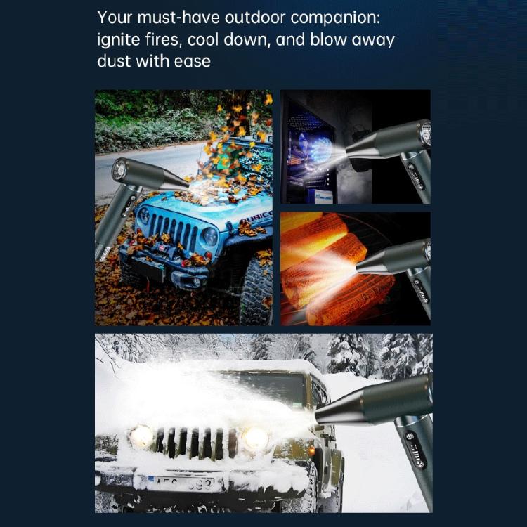 D15S Compact Powerful Brushless Motor Blower Dust Cleaner Portable High-Speed Air Flow Fan