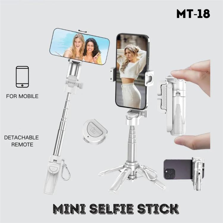 Jmary MT-18 Extendable Phone Holder Wireless Control Mini Phone Selfie Stick Tripod