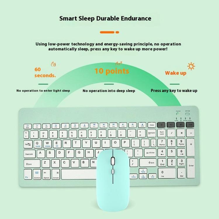 2858+030 Rechargeable Wireless Bluetooth Keyboard Silent Mouse Set with 800/1200/1600 DPI