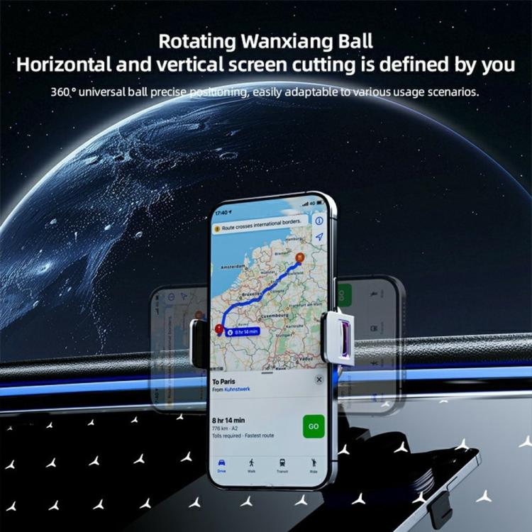 SD23 With Ambient Light Car Navigation Air Vent Phone Holder 15W Wireless Charger