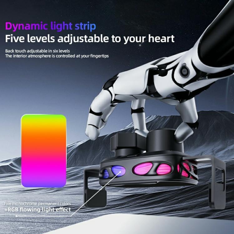 SD23 With Ambient Light Car Navigation Air Vent Phone Holder 15W Wireless Charger