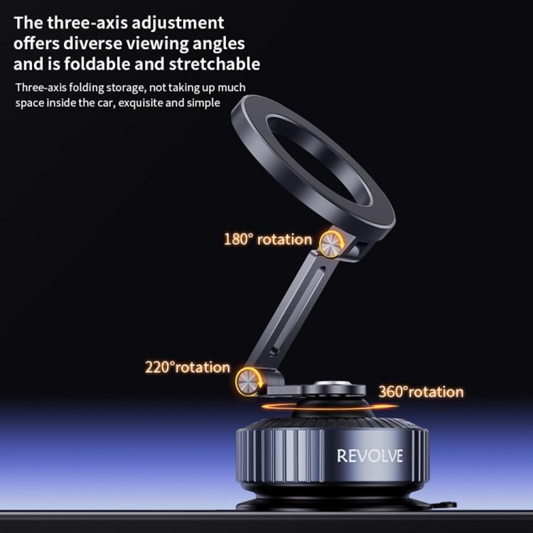 Z23 Dashboard 360 Degree Rotation Foldable Vacuum Suction Magnetic Car Cellphone Bracket