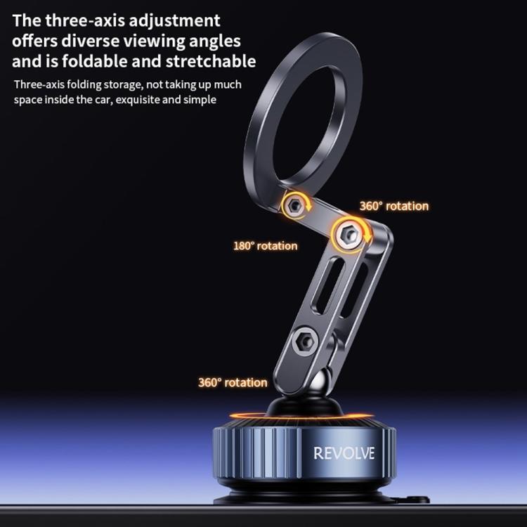 Z25 Vacuum Suction Magnetic Mount Bracket Foldable Car Phone Holder