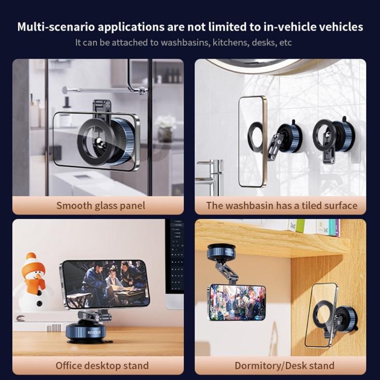 Z25 Vacuum Suction Magnetic Mount Bracket Foldable Car Phone Holder