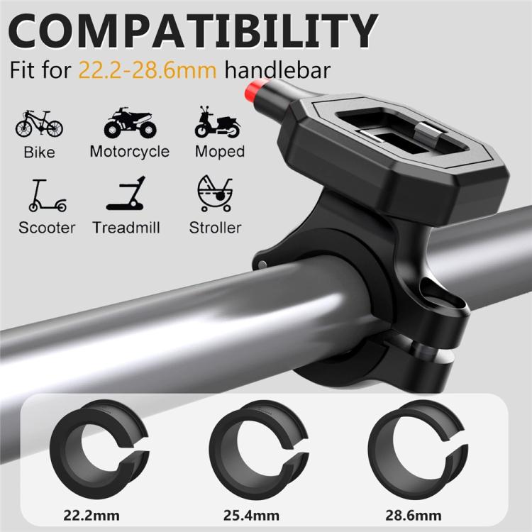 HL-176A Motorcycle Bicycle Handlebar Quick Release Shockproof Phone Holder