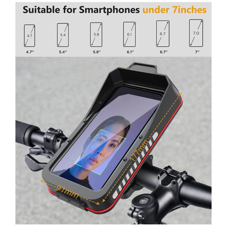 HL-176A Motorcycle Bicycle Handlebar Quick Release Shockproof Phone Holder