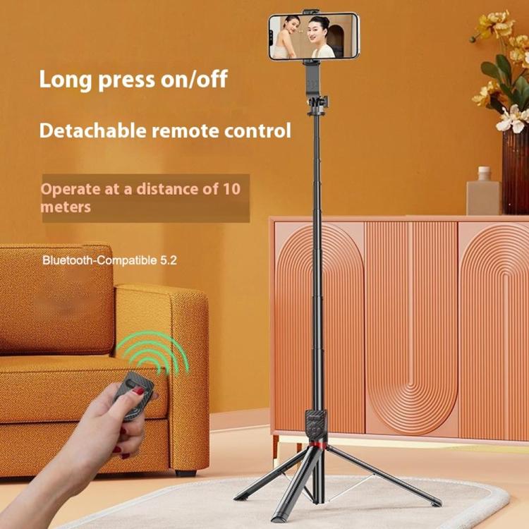 P100TK For Outdoor Photography Selfie Stick 360 Degree Rotation Anti Shake Phone Tripod Stand