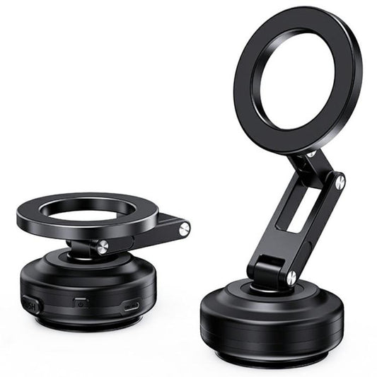 X63 Foldable Arm Car Phone Navigation Mount Vacuum Suction Cup Aluminum Alloy Holder, X63