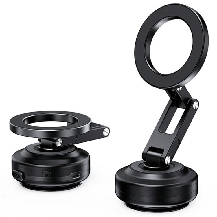 X63 Foldable Arm Car Phone Navigation Mount Vacuum Suction Cup Aluminum Alloy Holder