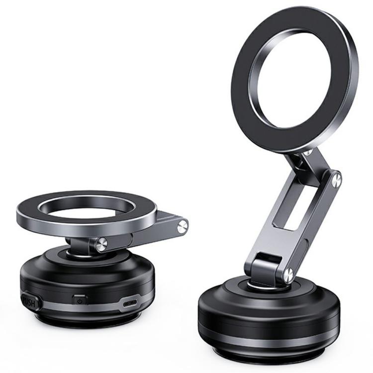 X63 Foldable Arm Car Phone Navigation Mount Vacuum Suction Cup Aluminum Alloy Holder