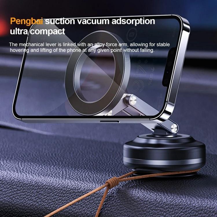 X63 Foldable Arm Car Phone Navigation Mount Vacuum Suction Cup Aluminum Alloy Holder