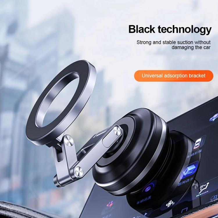 X63 Foldable Arm Car Phone Navigation Mount Vacuum Suction Cup Aluminum Alloy Holder