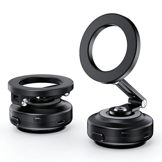 X64 Car Phone Mount Foldable Magnetic Electric Vacuum Suction Smartphones Bracket