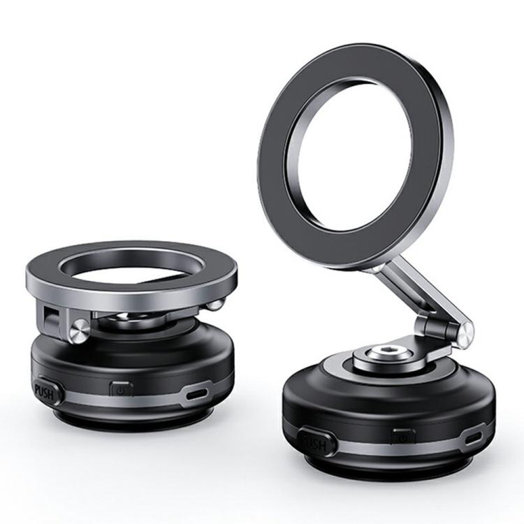 X64 Car Phone Mount Foldable Magnetic Electric Vacuum Suction Smartphones Bracket