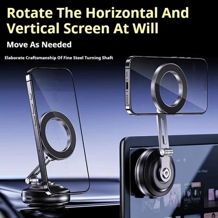 X64 Car Phone Mount Foldable Magnetic Electric Vacuum Suction Smartphones Bracket