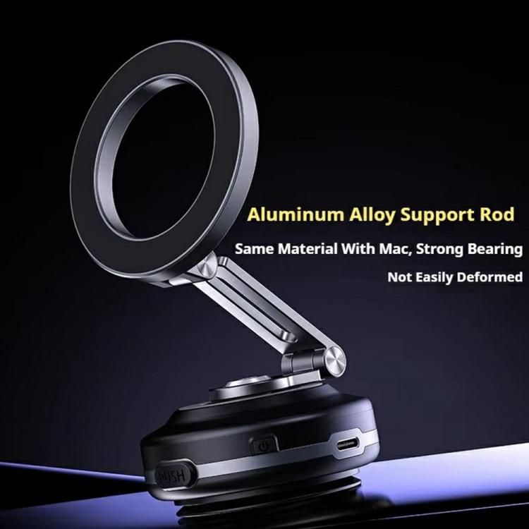 X64 Car Phone Mount Foldable Magnetic Electric Vacuum Suction Smartphones Bracket