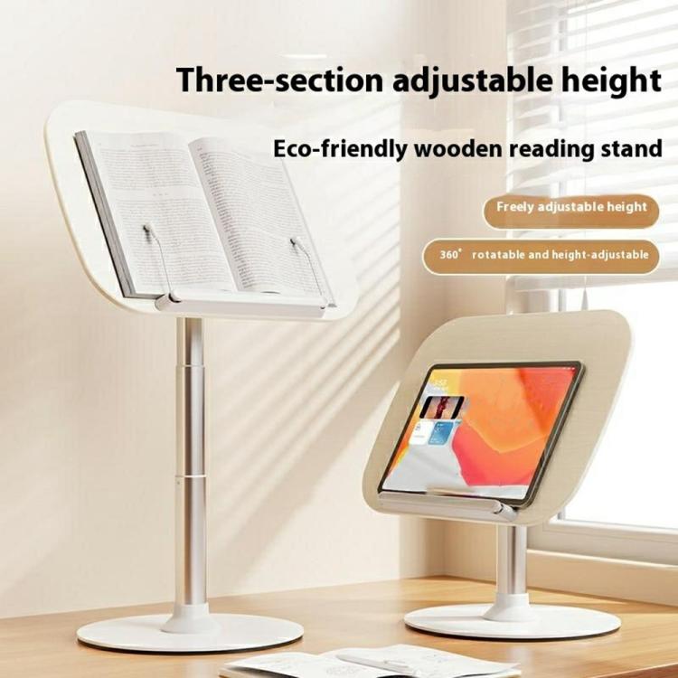 R30 Children Books Tablets Laptops Desktop Holder Adjustable Wooden Board Reading Stand