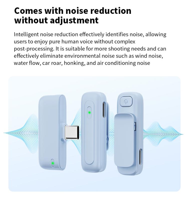 M6 Wireless Microphone AI Noise Reduction Live Streaming Mic