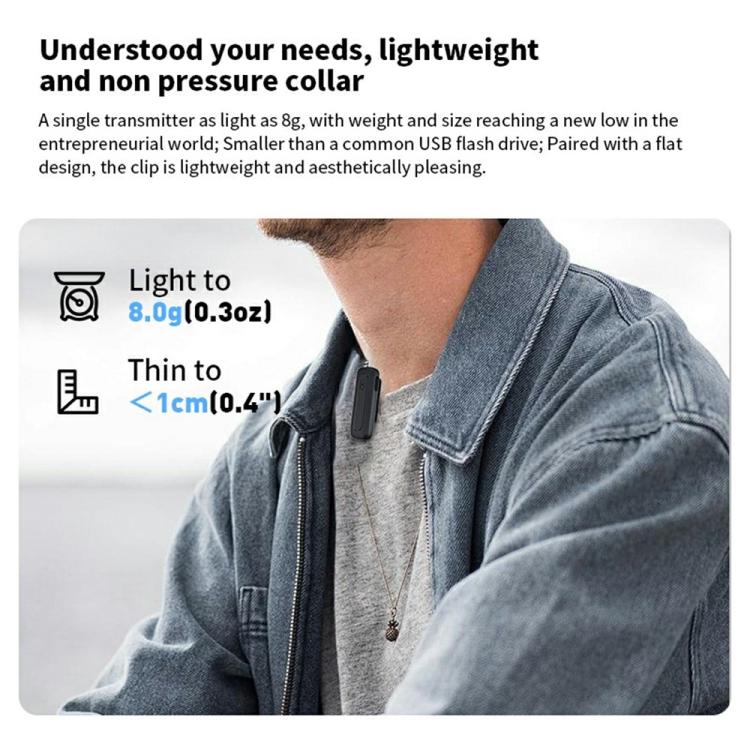 M6 Wireless Microphone AI Noise Reduction Live Streaming Mic