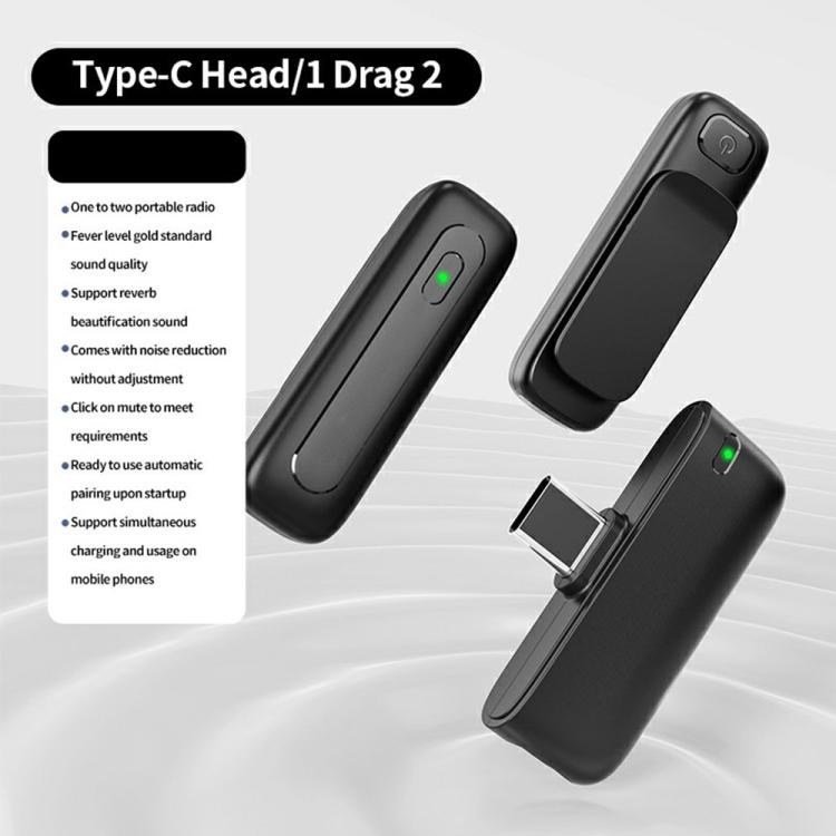 M6 2 Microphone + 1 Receiver Wireless Microphone AI Noise Reduction Live Streaming Mic