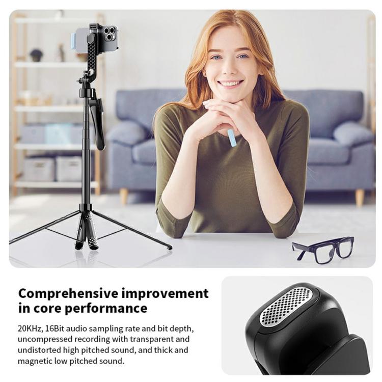 M6 2 Microphone + 1 Receiver Wireless Microphone AI Noise Reduction Live Streaming Mic