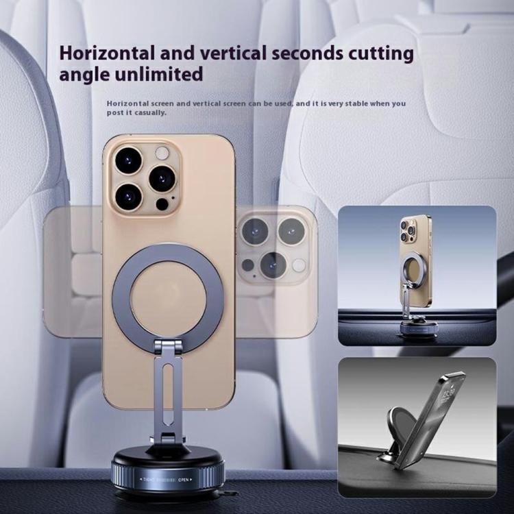 X54 Dashboard Windshield Suction Cup Mount Foldable Navigation Stand Magnetic Car Phone Holder