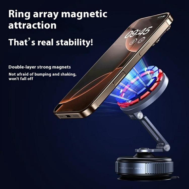 X54 Dashboard Windshield Suction Cup Mount Foldable Navigation Stand Magnetic Car Phone Holder