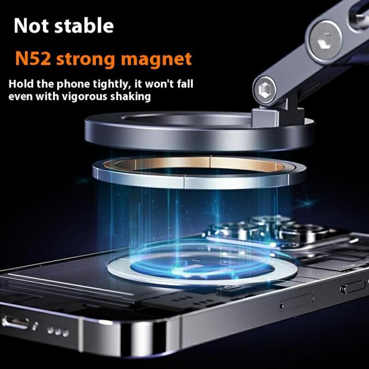 X53 Vacuum Suction Cup 360 Rotation Foldable Cellphone Bracket Magnetic Car Dashboard Phone Holder