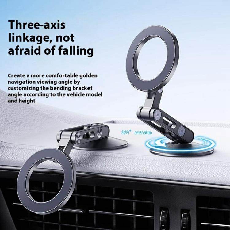 Z18 360 Rotation Anti Shake Magnetic Cellphone Holder Aluminum Alloy Car Phone Holder