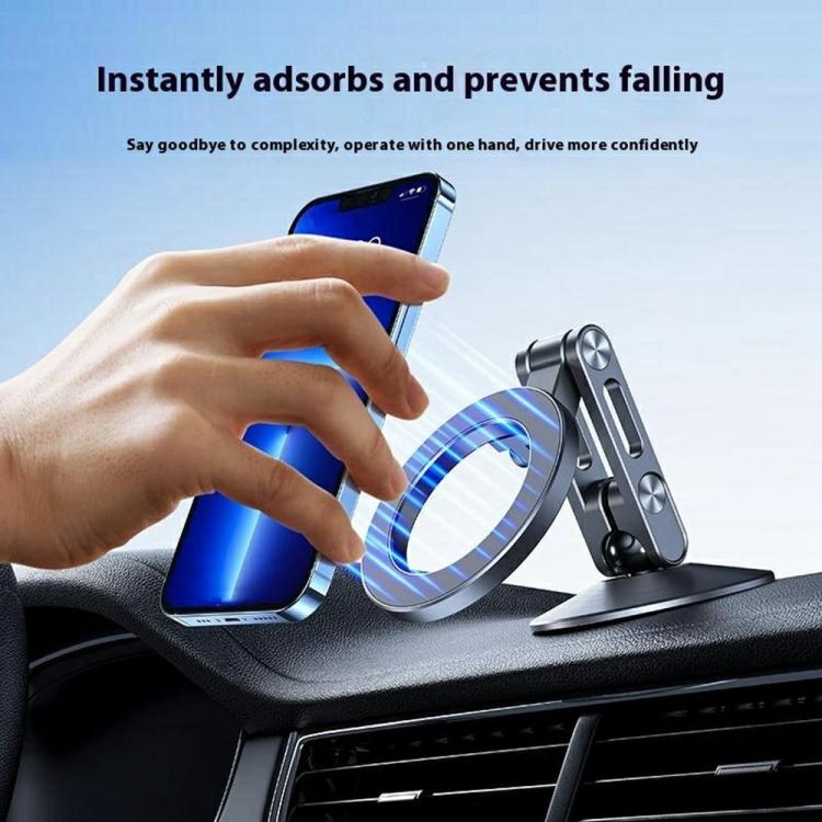 Z18 360 Rotation Anti Shake Magnetic Cellphone Holder Aluminum Alloy Car Phone Holder