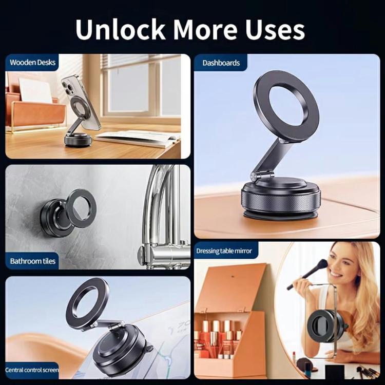 X69 Dashboard Windshield Suction Cup Base 360 Degree Rotation Magnetic Car Phone Holder