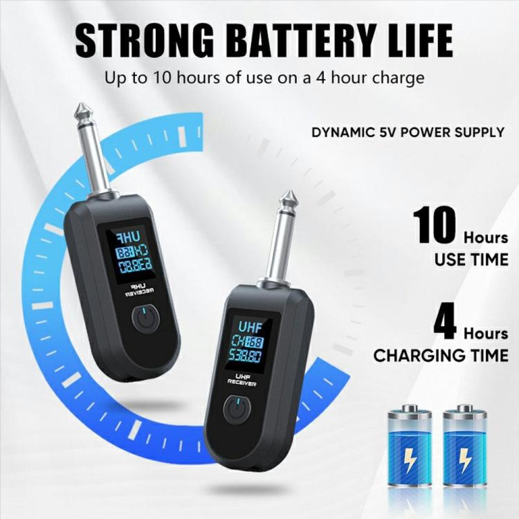 K1 For Handheld Dynamic Mic Wired to Wireless Microphone Converter, 2 Transmitter + 1 Receiver